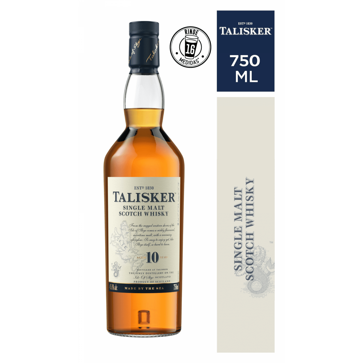 TALISKER 10 AÑOS ESTUCHE 750 CC - Imagen 2