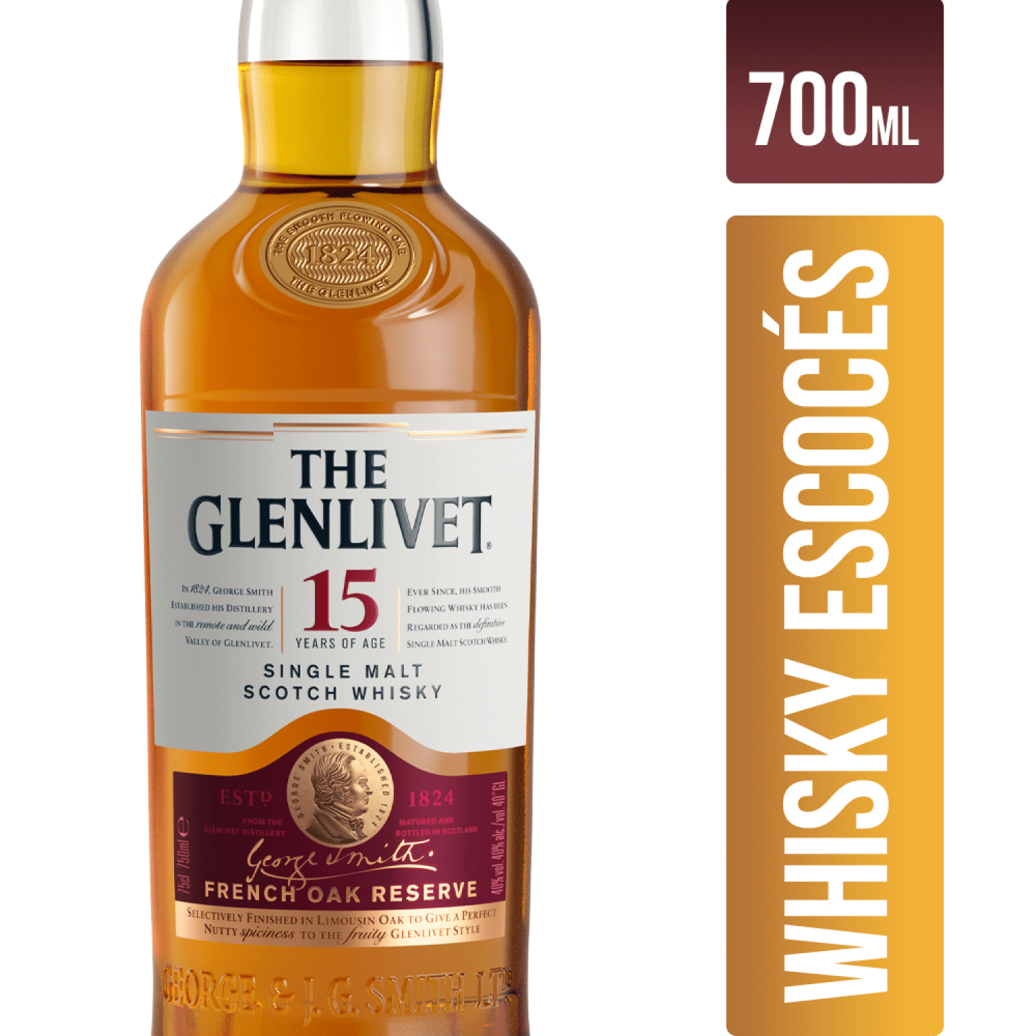 THE GLENLIVET 15 AÑOS 700 CC - Imagen 2