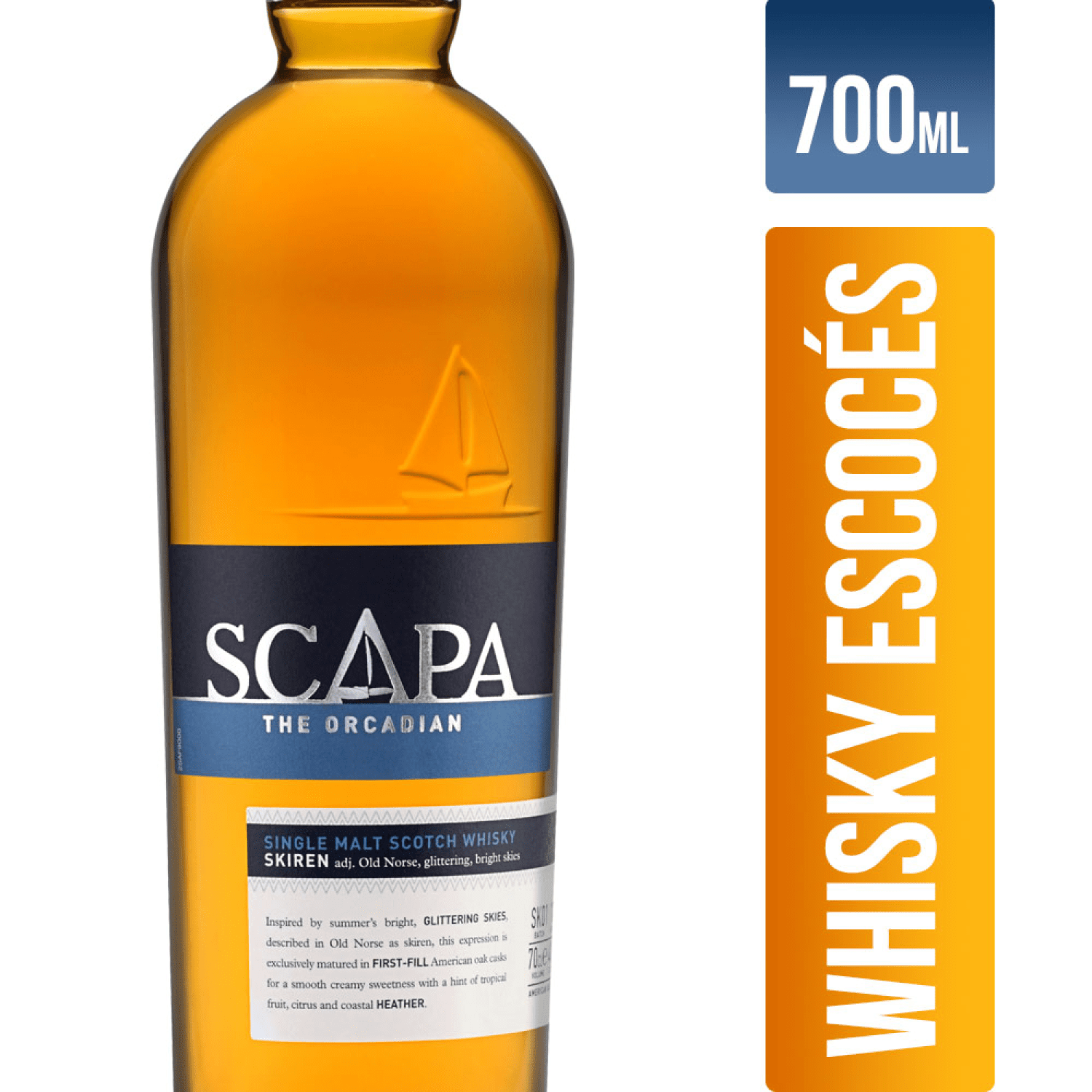 SCAPA SKIREN WHISKY 16 AÑOS 700 CC - Imagen 3
