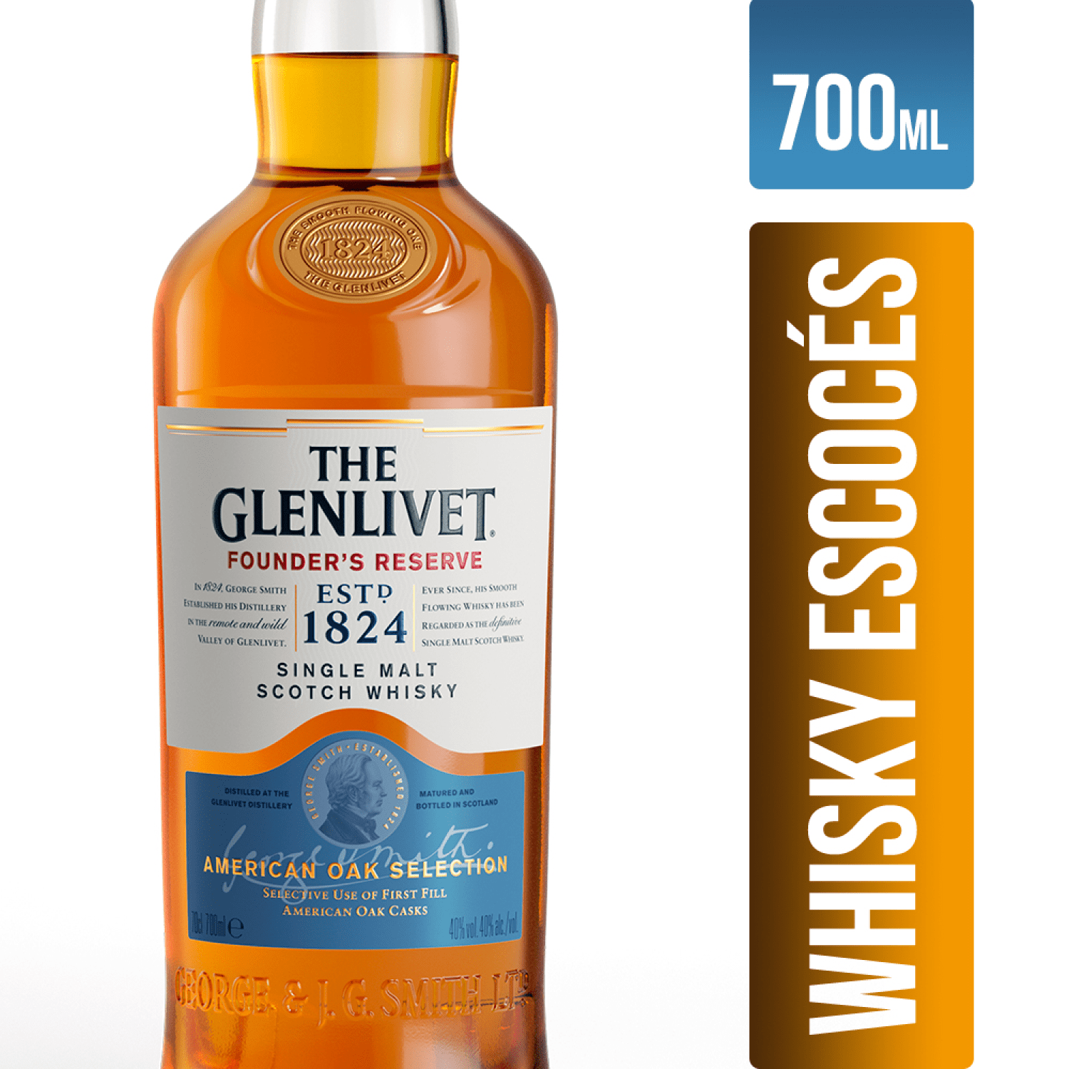 THE GLENLIVET FOUNDER'S RESERVE 750 CC - Imagen 3