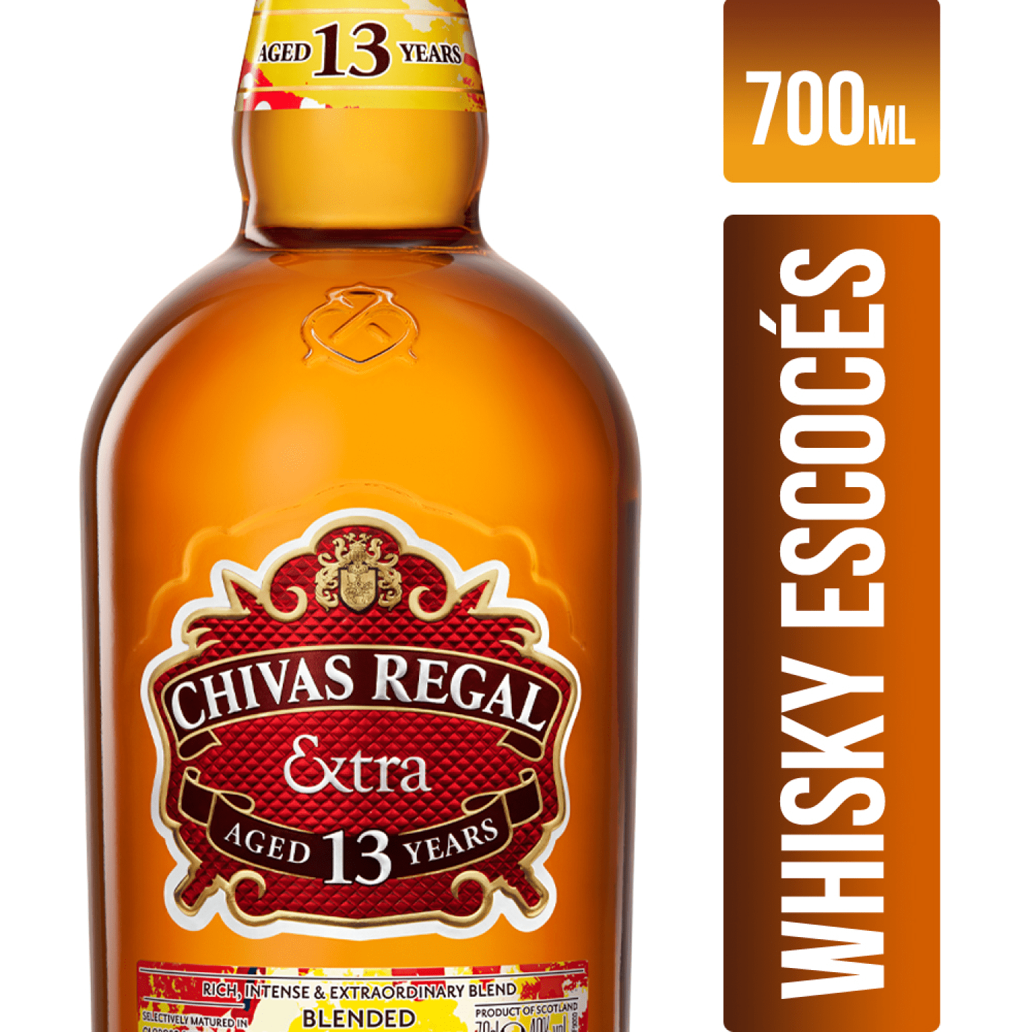 CHIVAS REGAL EXTRA 13 AÑOS 700 CC - Imagen 2