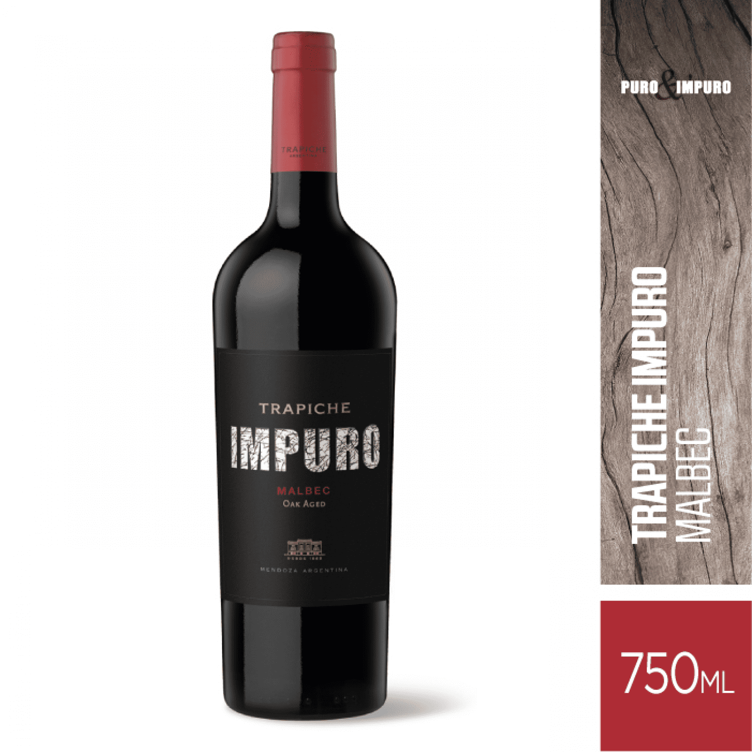IMPURO TRAPICHE MALBEC 750 CC - Imagen 2