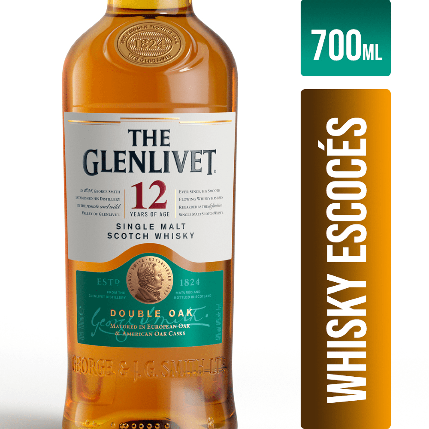 THE GLENLIVET 12 AÑOS 700 CC - Imagen 2