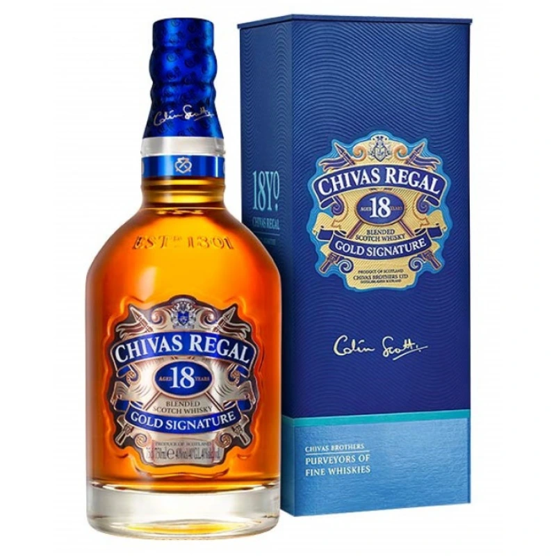 CHIVAS REGAL 18 GOLD SIGNATURE 750 CC
