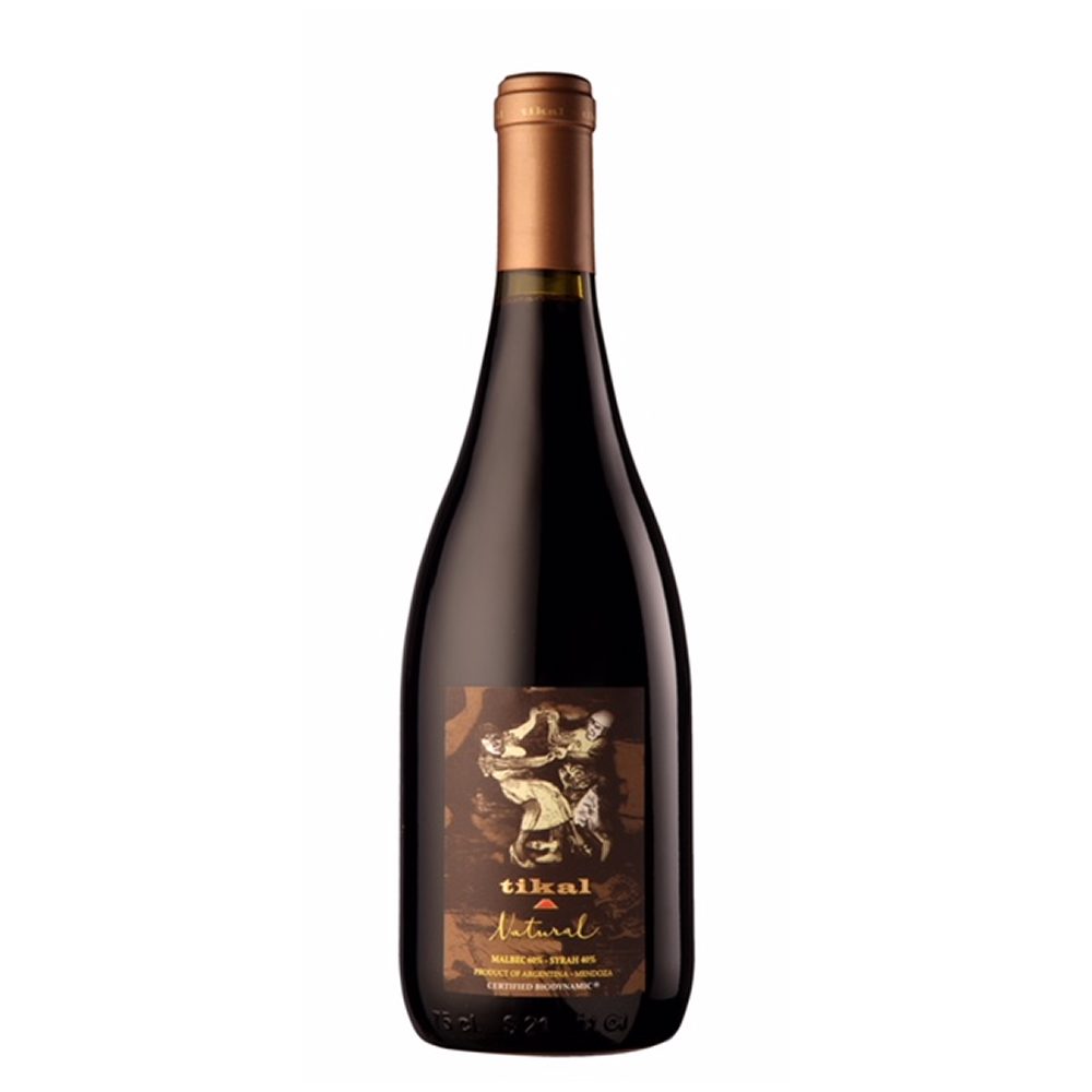 TIKAL NATURAL BIODINÁMICO MALBEC SYRAH 750 CC