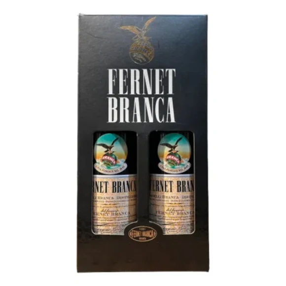 FERNET BRANCA ESTUCHE X 2 MENTA - CLASICO 750 CC