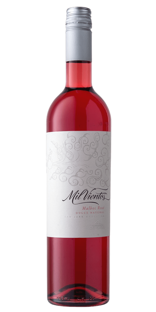 MIL VIENTOS MALBEC ROSADO DULCE NATURAL 750 CC