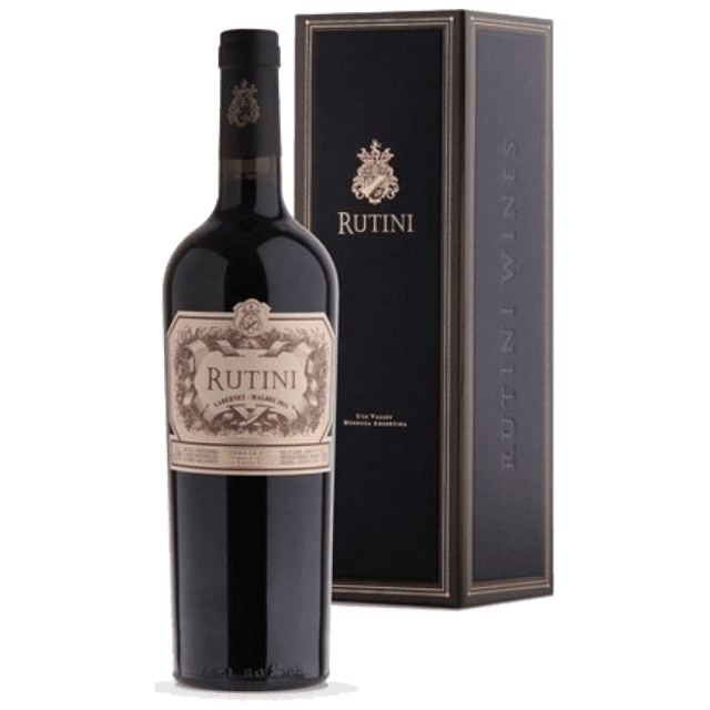 RUTINI CABERNET MALBEC ESTUCHE 1 BOTELLA 750 CC