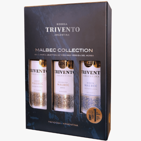 TRIVENTO MALBEC COLECCION ESTUCHE X 3 BOTELLAS 750 CC